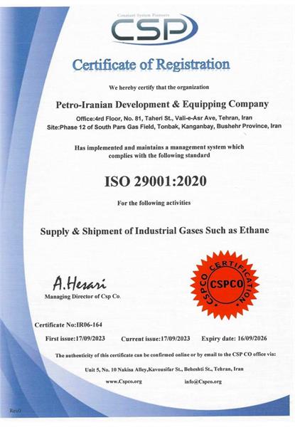 ISO 29001:2020